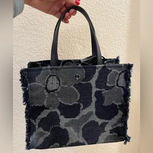 COPY - Kate Spade Frayed Denim Pattern Medium Satchel